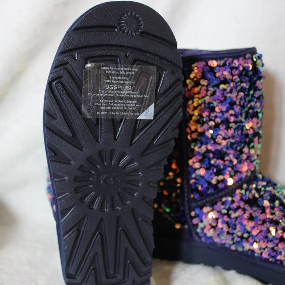 NEW WOMEN'S STELLAR SEQUIN RARE BLUE BOOTS‎